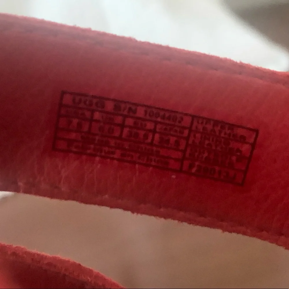 Ugg Tawnie Tango Wedges Red Espadrilles